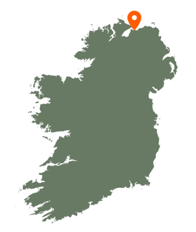 Downhill Demense and Hezlett House Map