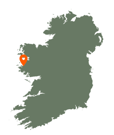 Glassilaun Beach Map