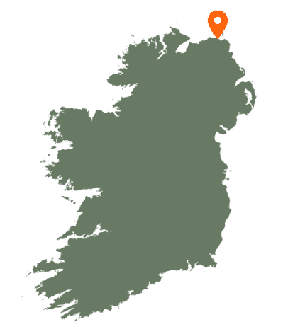 Kinbane Castle Map