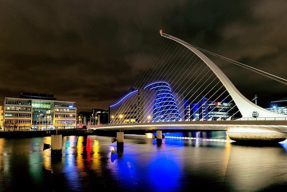 Samuel Beckett Bridge Dublin Ireland Highlights Samuel Beckett Bridge Dublin Ireland Highlights